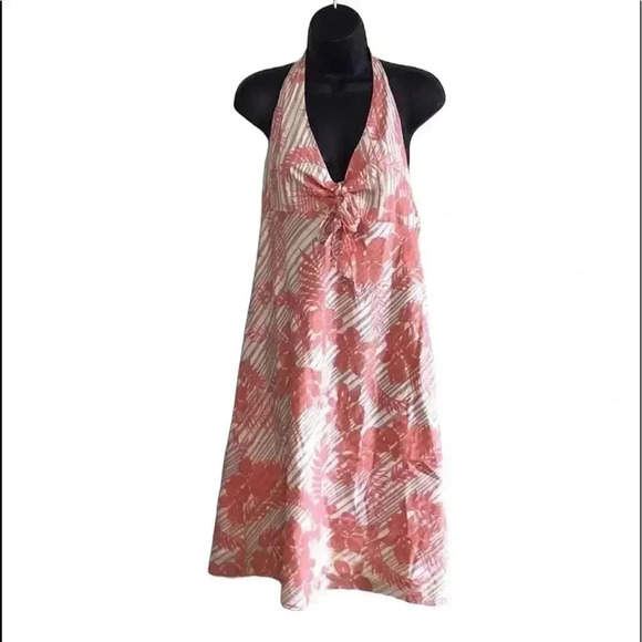 Gap Floral Halter Dress Size 14 - Picture 1 of 8